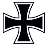 Eisernes Kreuz - Aufkleber(wasserfest)