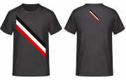 Schwarz Weiss Rot T-Shirt