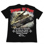 Tiger Panzer - T-Shirt schwarz