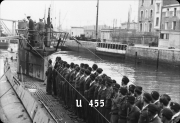 Deutsches U-Boot U-455 Typ VIIC - Blechschild