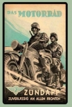 Zündapp Motorrad Wehrmacht Krad - Blechschild