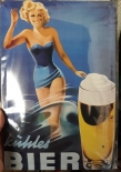 Kühles Bier Blechschild