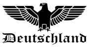 Reichsadler Deutschland - Heckscheibenaufkleber 58x29cm