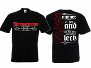 Zimmermann den Hammer in der Hand T-Shirt