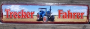 Treckerfahrer - Blechschild
