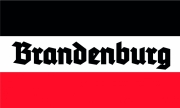 Brandenburg - Schwarz/Weiss/Rot - Fahne 150x90cm