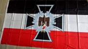 Eisernes Kreuz Reichsadler im Kranz - Fahne/Flagge