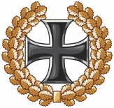 Eisernes Kreuz im Ehrenkranz - Aufkleber(wasserfest)