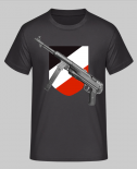 MP 40 Schwarz/Weiss/Rot - T-Shirt
