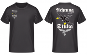 Achtung Stuka Luftwaffe Adler T-Shirt