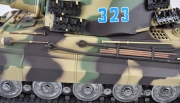 1:16 Panzerkampfwagen VI Königstiger Henschel-Turm Metallgetriebe+Metallketten+Metalllaufräder Professional Line IR/BB