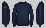 Schwarz/Weiss/Rot + 2 Aufnäher - Pullover
