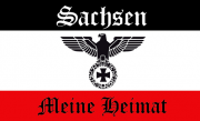 Sachsen Meine Heimat Reichsadler Fahne 150x90cm
