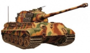 Panzer Tiger II Königstiger - Aufkleber(wasserfest) 17 x 9 cm