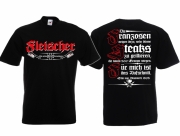 Fleischer Wir schlachten für Deutschland T-Shirt