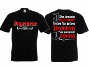 Ingenieur - Für jedes Problem die passende Lösung - T-Shirt schwarz