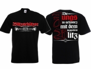 Blitzschützer Die Jungs in schwarz T-Shirt