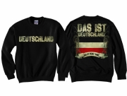 Deutschland Schwarz Weiss Rot - Pullover schwarz