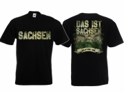 Sachsen - Meine Heimat - T-Shirt schwarz