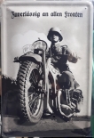 Wehrmacht Krad Motorrad - Blechschild