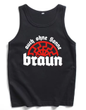 Auch ohne Sonne braun Muskelshirt