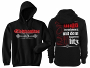 Elektroniker - Die Jungs in schwarz mit dem doppelten Blitz - Kapuzenpullover schwarz