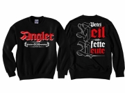 Angler - Petri Heil und fette Beute! - Pullover schwarz