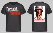 Vorsicht bei Gesprächen Feind hört mit Schweige du bringst mich in Gefahr T-Shirt