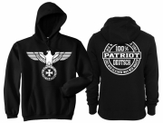 Reichsadler 100% Patriot - Kapuzenpullover schwarz