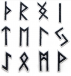 24 Runen Viking Aufnäher