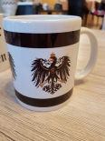 Preußen Flagge - Tasse (Rundumdruck 3x Preußen Adler)