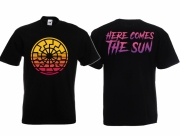 Schwarze Sonne Retro - T-Shirt schwarz