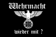 Wehrmacht wieder mit ? - Blechschild