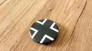 Balkenkreuz Anstecker schwarz 25mm