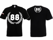 88 Siegerkranz - T-Shirt schwarz