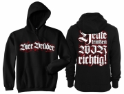 Bier Brüder - Kapuzenpullover schwarz