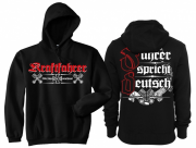 Kraftfahrer - Fahrer spricht deutsch! - Kapuzenpullover schwarz