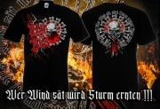 Wer Wind sät, wird Sturm ernten - T-Shirt schwarz