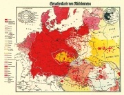 Sprachenkarte Mitteleuropa (1938) - Wandkarte