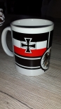 Wilhelm II - Pickelhaube - Reichskriegsflagge - Tasse(Rundumdruck)
