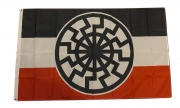 Schwarze Sonne SWR - Fahne 250x150cm