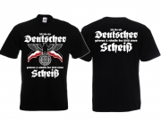 Deutscher ich schulde der Welt einen Scheiss T-Shirt schwarz