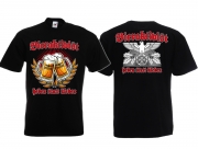 Biermacht Wehrmacht Biertrinker T-Shirt schwarz