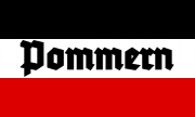 Pommern Schwarz/Weiss/Rot - Fahne 150x90 cm