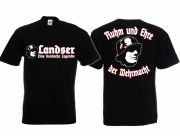 Landser Ruhm und Ehre der Wehrmacht T-Shirt schwarz