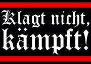 Klagt nicht kämpft 80 Aufkleber