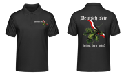 Deutsch sein heisst treu sein Schwarz Weiss Rot Polo-Shirt