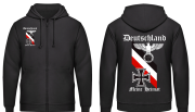 Deutschland meine Heimat schwarz weiss rot Kapuzenjacke
