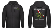 Deutsch sein heisst treu sein Schwarz Weiss Rot Kapuzenjacke
