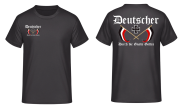 Deutscher durch die Gnade Gottes schwarz weiss rot T-Shirt